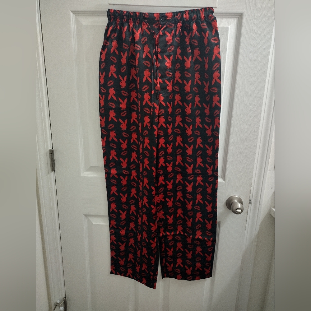 Silky playboy men sleep long pants (small)